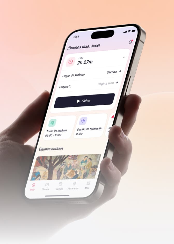Interfaz de gestión de empleados mostrando perfiles y datos centralizados