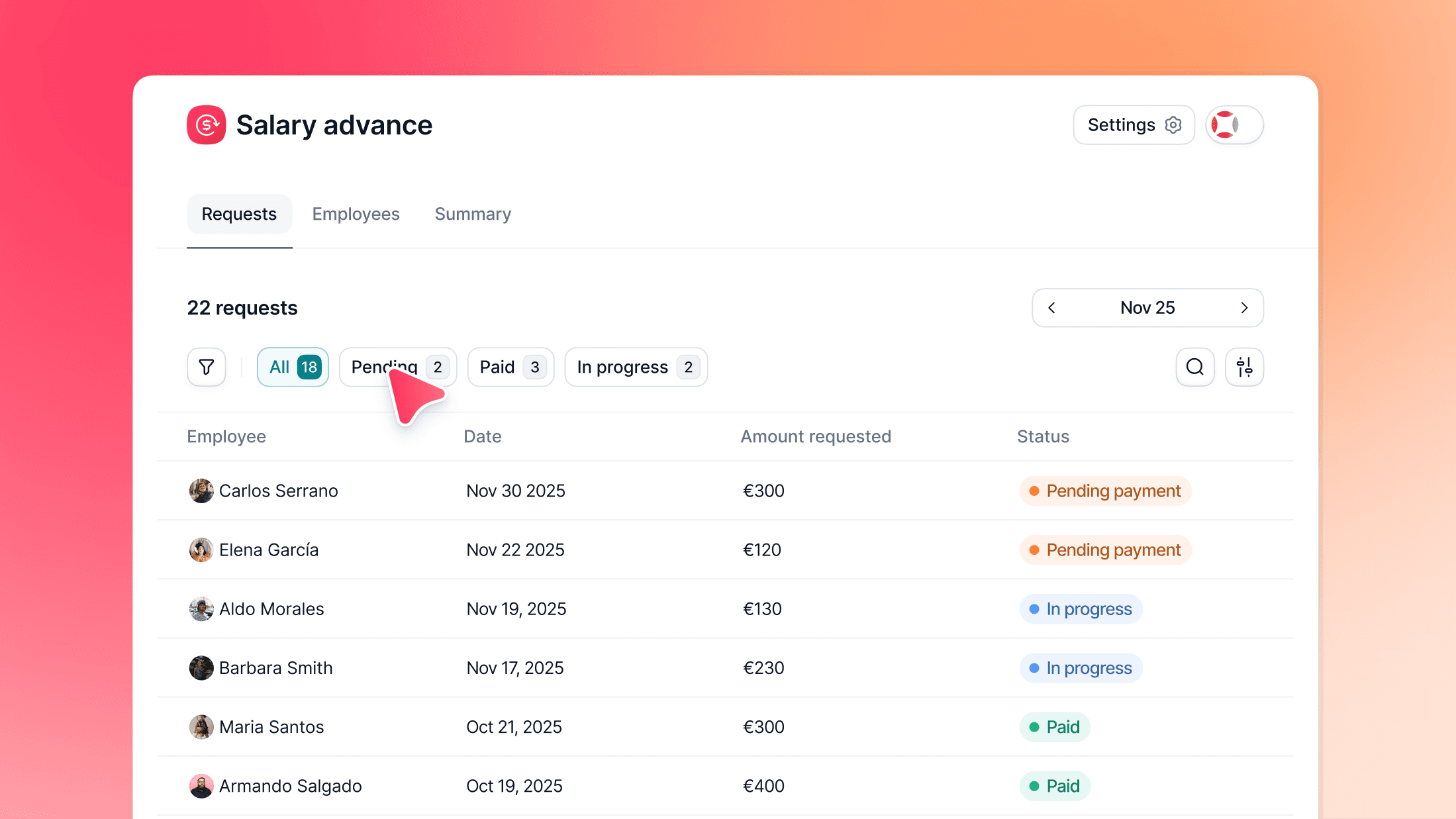 Olvídate de las solicitudes de anticipos salariales por email