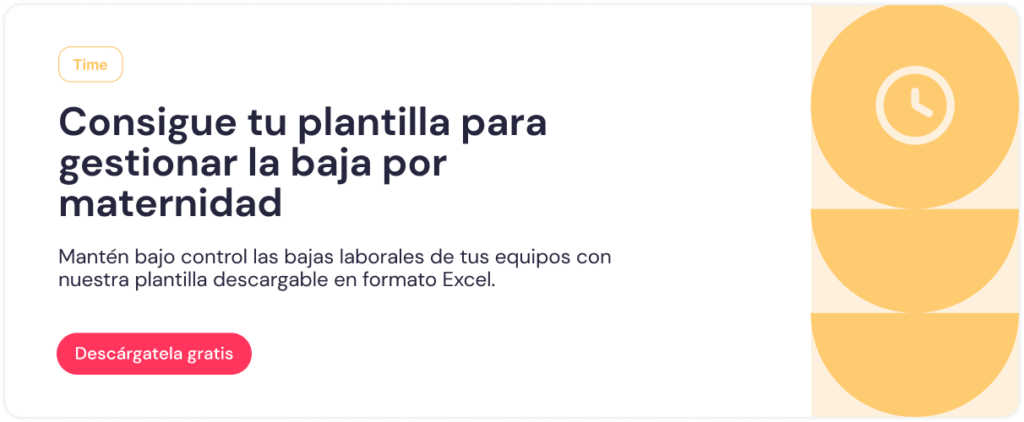 plantilla baja maternidad