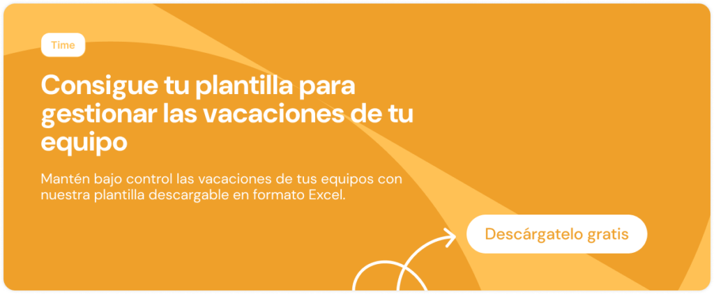 Banner plantilla de vacaciones en Excel gratis