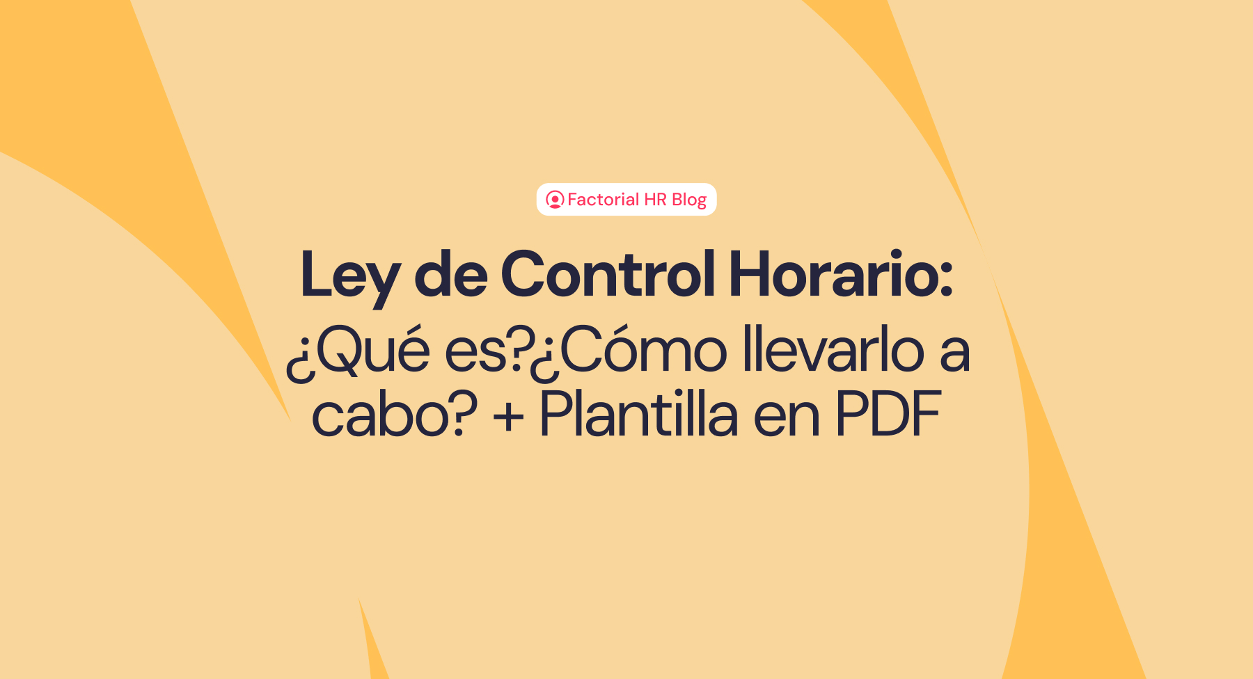 ley de control horario