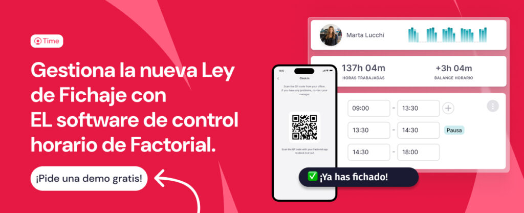 ley de control horario factorial banner